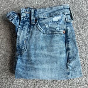 High rise straight jean